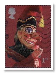 punch and judy old stamp